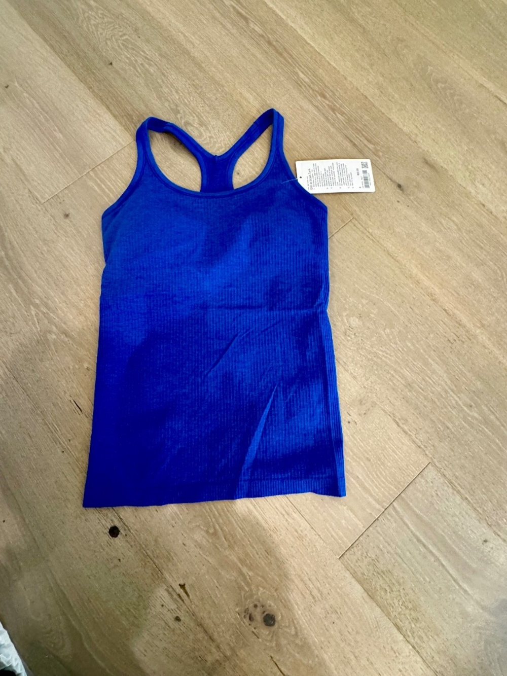 Womens Lululemon Ebb to Street Royal Blue Tank Top-Size 8 NWT
